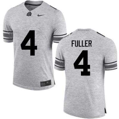 NCAA Ohio State Buckeyes Men's #4 Jordan Fuller Gray Nike Football College Jersey LYB8145AJ